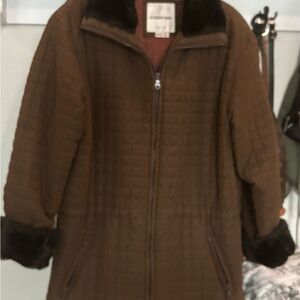 Andrew Marc Brown Quilted Jacket